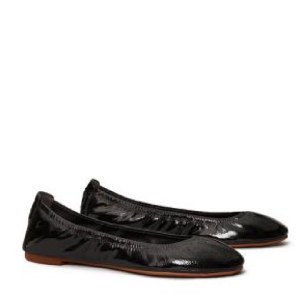 New woman authentic Tory Burch black EDDIE BALLET size 6